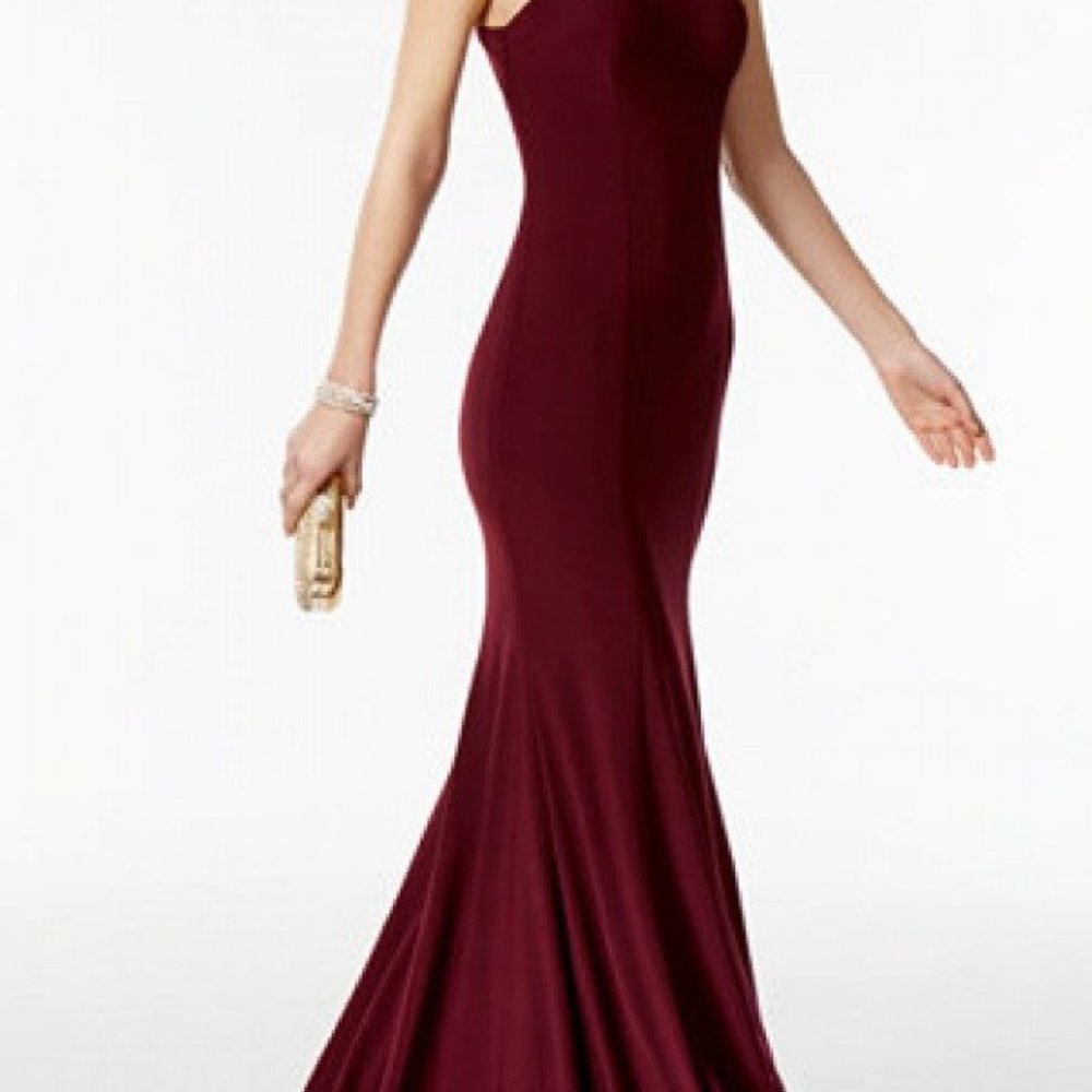 Burgundy Mermaid Dress